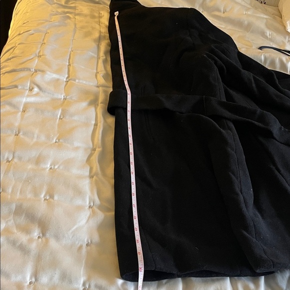 Calvin Klein black wool pea coat sz 10 - Picture 6 of 8